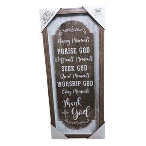 NEW Kirklands WORDS TO LIVE BY Religious Christian Decorative Wall Art Hanging